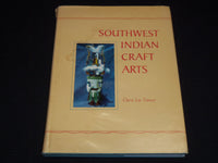 1968 SOUTHWEST INDIAN CRAFT ARTS HARDCOVER BOOK BY CLARA LEE TANNER - R 736A