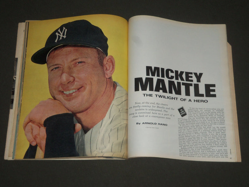 1965 AUGUST SPORT MAGAZINE - MICKEY MANTLE COVER - GREAT PHOTOS - SP 2817