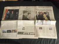 2009 JANUARY 21 NEW YORK TIMES NEWSPAPER BARACK OBAMA TAKES SWORN IN - NP 727