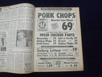 1969 MAR 18 BOSTON RECORD AMERICAN NEWSPAPER - COP SLAIN IN CAFE HOLDUP -NP 6334
