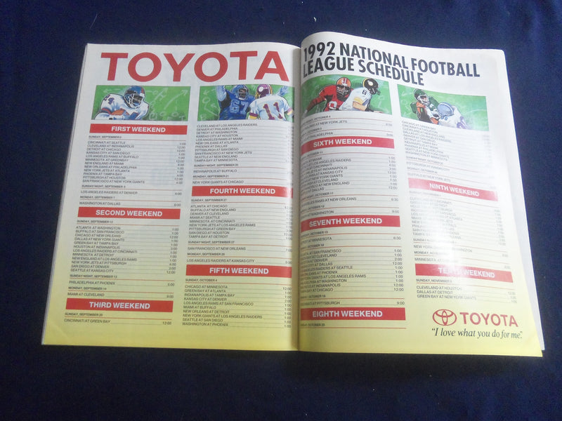 1992 AUGUST SPORT MAGAZINE - NFL '92 - SP 6481R