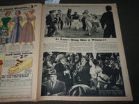 1950 MARCH 26 SUNDAY MIRROR MAGAZINE SECTION - ARLENE DAHL - CROSBY - J 3024