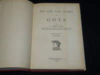 1964 THE LIFE AND WORKS OF GOYA HARDCOVER BOOK BY JAVIER & CANTON - R 716X