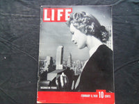 1939 FEBRUARY 6 LIFE MAGAZINE - WASHINGTON PERUKE HAIRSTYLE - L 116