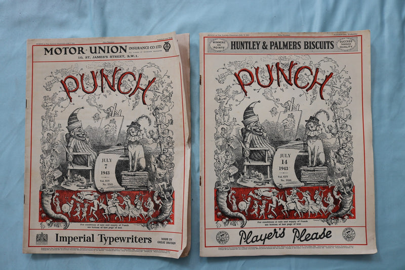 1943 PUNCH MAGAZINE - LOT OF 25 - O 3971