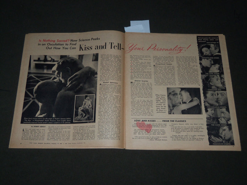1960 FEB 14 NEW YORK MIRROR MAGAZINE - VERA MILES & JAMES MASON COVER - J 2849