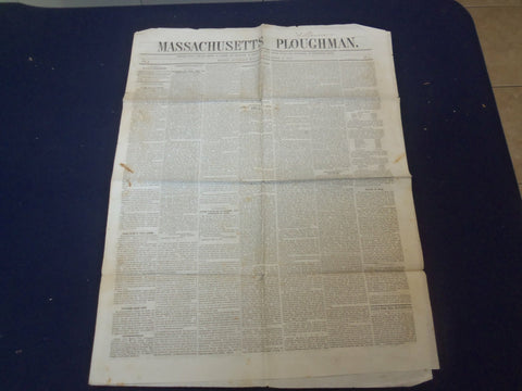 1849 NOVEMBER 17 MASSACHUSETTS PLOUGHMAN NEWSPAPER-DANIEL WEBSTER SPEECH-NP 5174