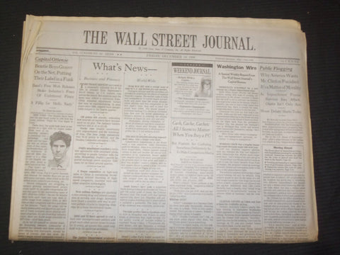 1998 DEC 18 THE WALL STREET JOURNAL - AMERICAN WANTS CLINTON PUNISHED - WJ 264