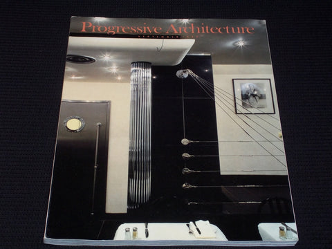 1986 SEPTEMBER PROGRESSIVE ARCHITECTURE MAGAZINE - INTERIORS COVER - E 4093