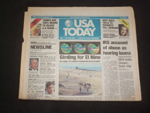 1997 SEP 22 USA TODAY NEWSPAPER - IRS ACCUSED OF ABUSE AS HEARING LOOMS- NP 7871