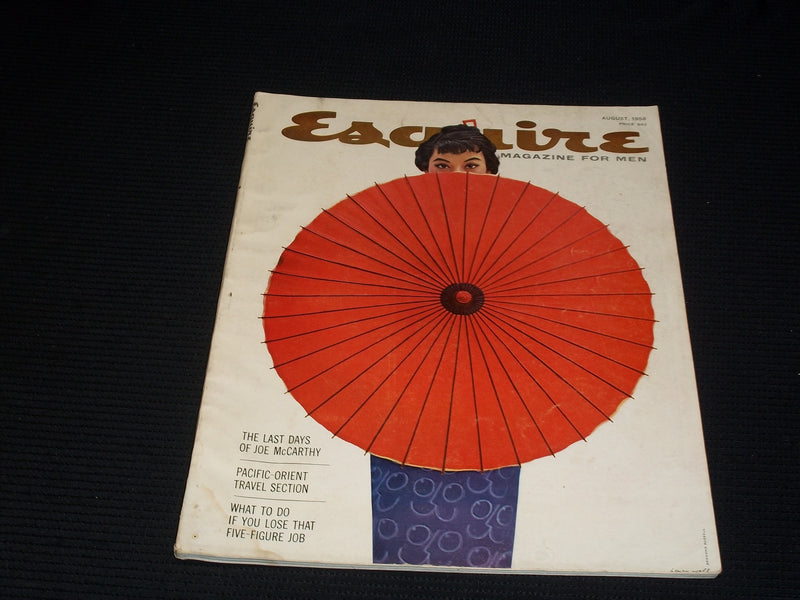 1958 AUGUST ESQUIRE MAGAZINE - PACIFIC-ORIENT FRONT COVER - E 1020