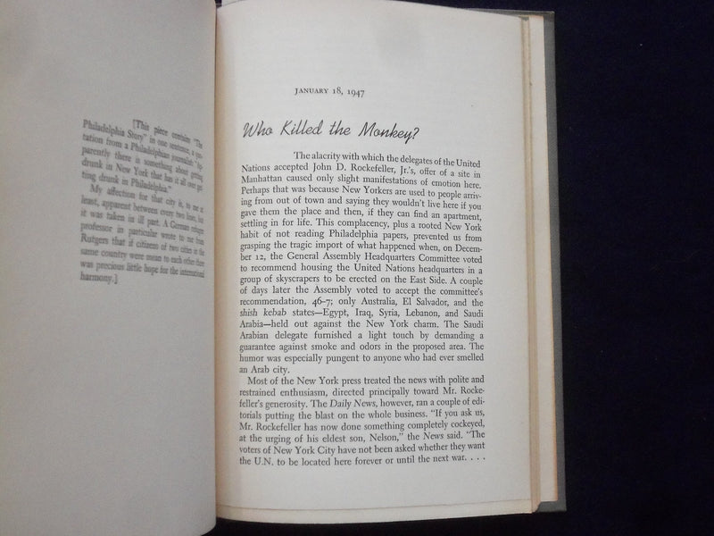 1947 THE WAYWARD PRESSMAN HARDCOVER BOOK BY A. J. LIEBLING - KD 8644