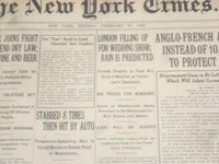 1922 FEBRUARY 27 NEW YORK TIMES - LONDON FILLING UP FOR WEDDING SHOW - NT 9018