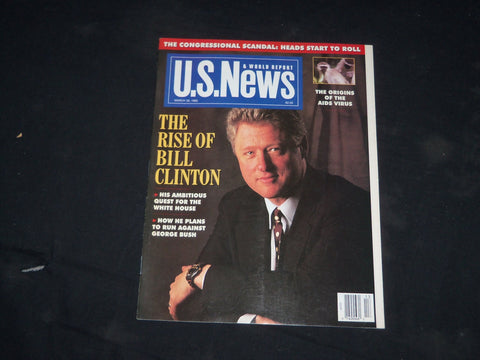 1992 MARCH 30 U.S. NEWS & WORLD REPORT MAGAZINE - BILL CLINTON COVER - B 58