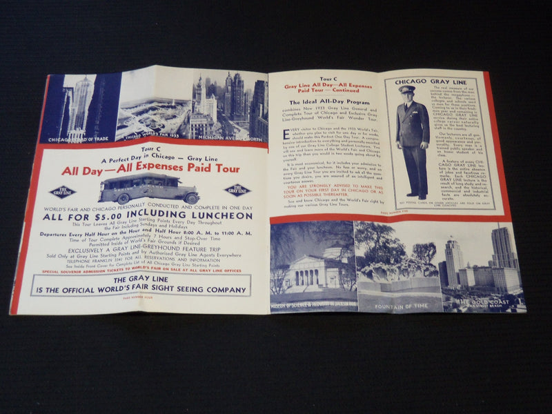 1933-1934 CENTURY OF PROGRESS - CHICAGO WORLD'S FAIR EPHEMERA LOT - J 8023
