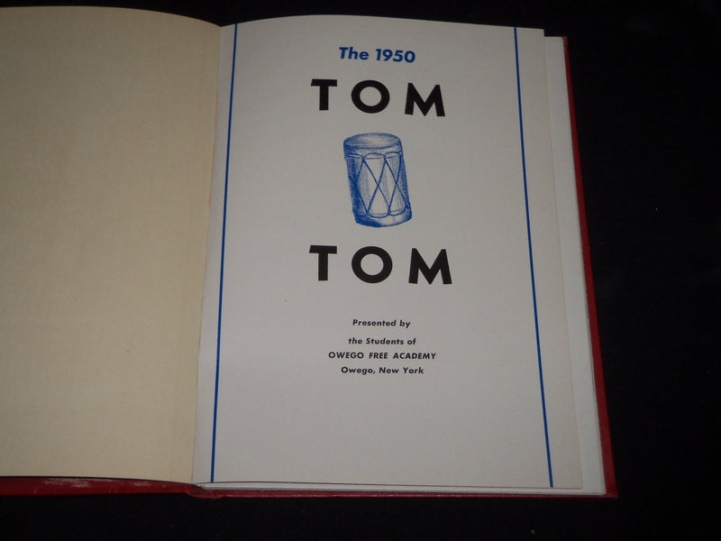 1950 TOM TOM OWEGO FREE ACADEMY YEARBOOK - OWEGO NEW YORK - YB 1448