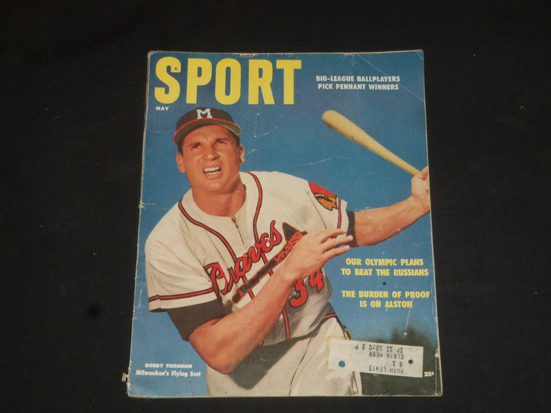 1955 MAY SPORT MAGAZINE - BOBBY THOMSON COVER - SP 8488