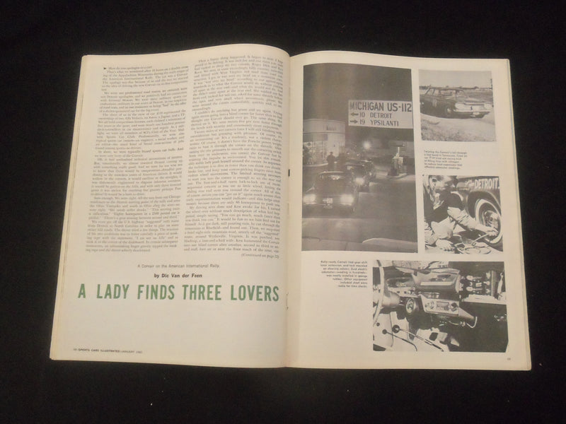 1960 JANUARY SPORTS CARS ILLUSTRATED MAGAZINE - 1959 ROAD RACING ROUNDUP- J 7826