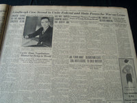 1934 SEPT 21 PHIADELPHIA RECORD NEWSPAPER - LINDY KIDNAPING SOLVED - NT 7260