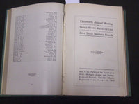 1906-1910 UNITED STATES LIVE STOCK SANITARY ASSOCIATION REPORTS VOLUME - KD 80N