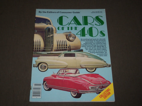 1979 SPRING CONSUMER GUIDE CLASSIC CARS OF THE 40'S MAGAZINE - NICE PHOTOS- CW 6