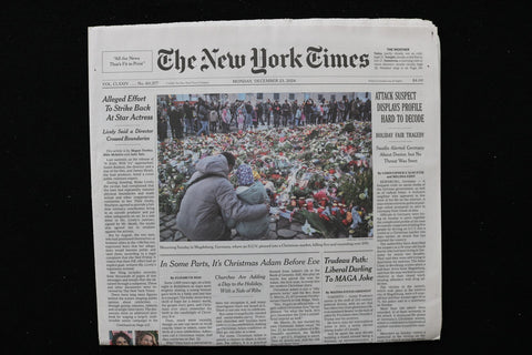 2024 DECEMBER 23 NEW YORK TIMES - ATTACK SUSPECT DISPLAYS PROFILE HARD TO DECODE