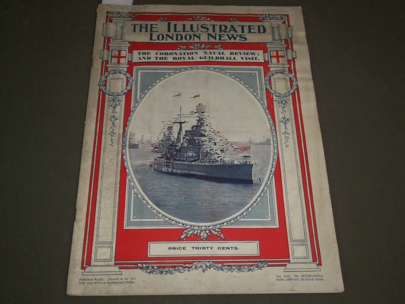 1937 MAY 22 ILLUSTRATED LONDON NEWS MAGAZINE CORONATION NAVAL REVIEW - SP 8406