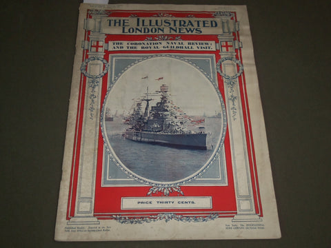 1937 MAY 22 ILLUSTRATED LONDON NEWS MAGAZINE CORONATION NAVAL REVIEW - SP 8406