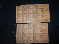 1876 POTTER'S AMERICAN MONTHLY ILLUSTRATED MAGAZINE - LOT OF 8 ISSUES - WR 1148