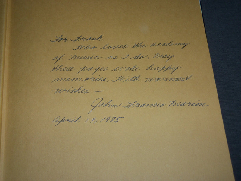1984 WITHIN THESE WALLS BOOK SIGNED BY JOHN FRANCIS MARION - D 158