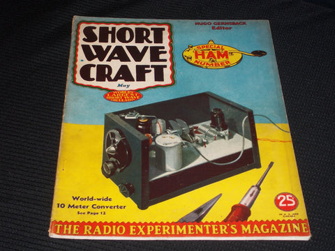 1936 MAY SHORT WAVE CRAFT MAGAZINE NICE COVER - E 121