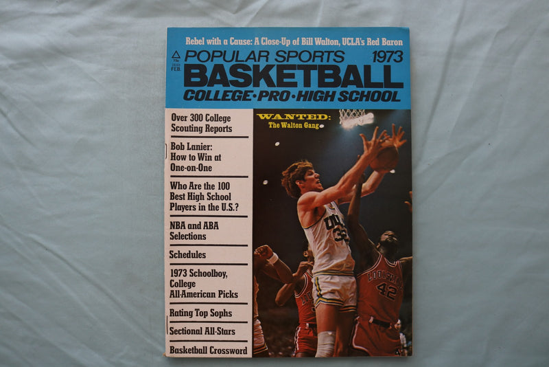 1973 POPULAR SPORTS BASKETBALL COLLEGE MAGAZINE - BILL WALTON COVER - E 26739