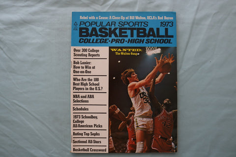 1973 POPULAR SPORTS BASKETBALL COLLEGE MAGAZINE - BILL WALTON COVER - E 26739