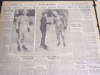 1925 DEC 27 NY TIMES SPORTS SECTION - JONES- GRANGE- HORNSBY- NURMI - NT 7064
