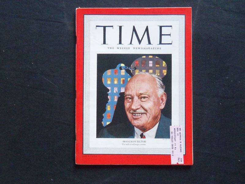 1949 DECEMBER 12 TIME MAGAZINE - CONRAD HILTON - T 1204