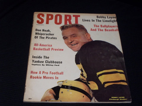 1961 JANUARY SPORT MAGAZINE - BOBBY LAYNE COVER - E 211