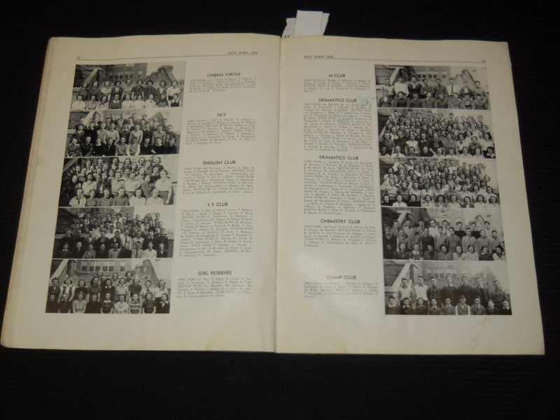1938 WEST HIGH SCHOOL GRADUATION PROGRAM - WISCONSIN - LIFE AT WEST - K 1058
