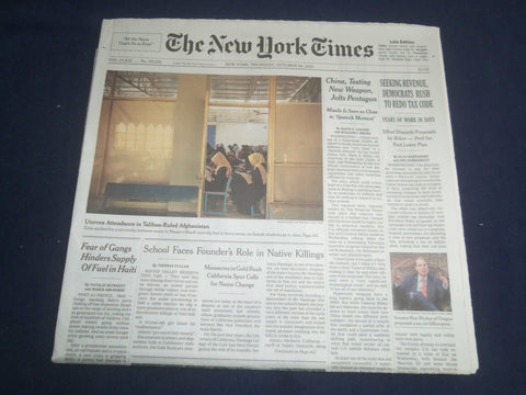 2021 OCTOBER 28 NEW YORK TIMES -SEEKING REVENUE, DEMOCRATS RUSH TO REDO TAX CODE