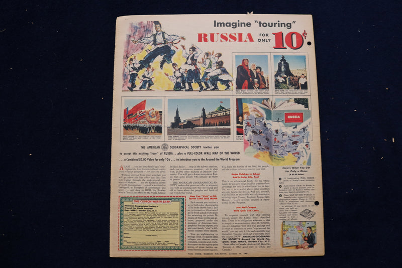 1960 JANUARY 10 NY MIRROR MAGAZINE - KAREN SHARPE COVER - E 22238