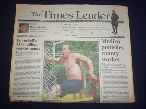 1998 MAY 21 WILKES-BARRE TIMES LEADER - MEDICO PUNISHES COUNTY WORKER - NP 8223
