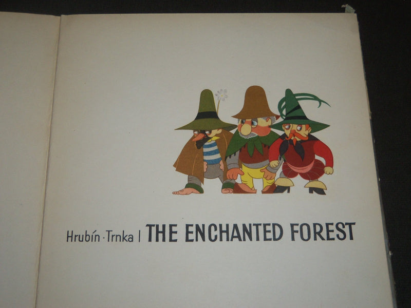 1954 THE ENCHANTED FOREST BOOK BY HRUBIN-TRNKA - COLOR ILLUSTRATIONS - KD 5805