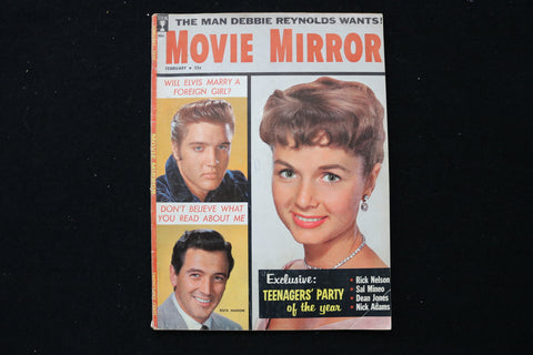 1959 FEBRUARY MOVIE MIRROR MAGAZINE - DEBBIE REYNOLDS COVER - E 24183
