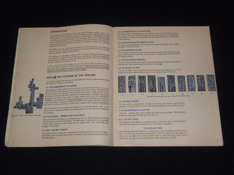 1964-1965 VATICAN PAVILION OFFICIAL GUIDE BOOK - NEW YORK WORLD'S FAIR - J 7354