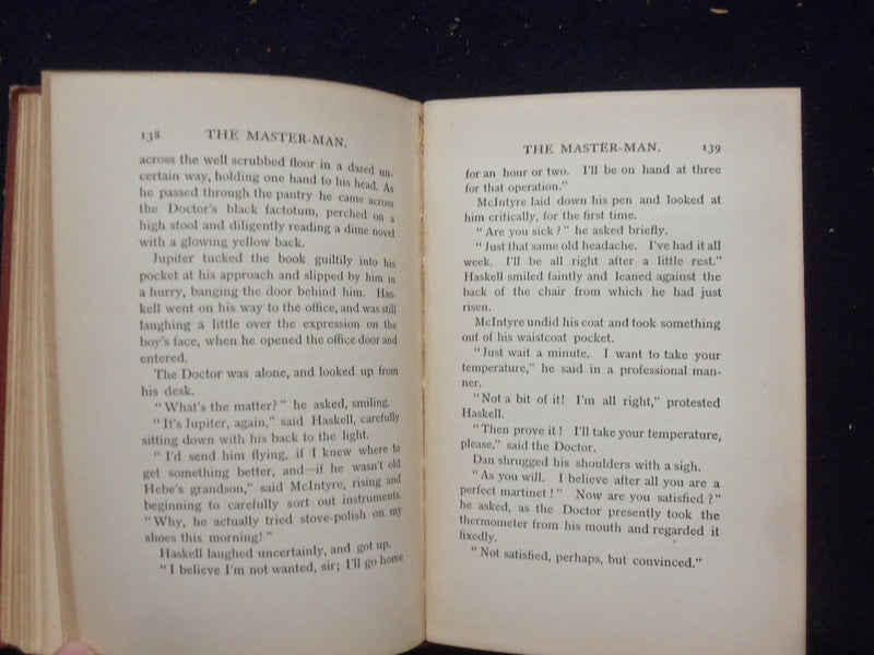 1906 THE MASTER-MAN HARDCOVER BOOK - JOHN LANE COMPANY - KD 8382