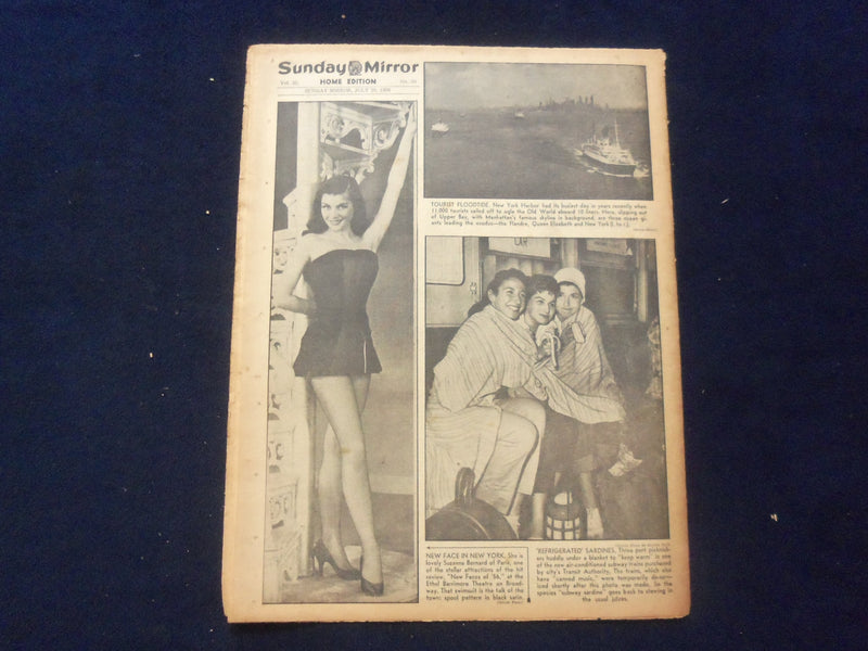 1956 JULY 29 SUNDAY MIRROR NEWSPAPER - PORT COPS QUIT IN V-GIRL PROBE - NP 6740