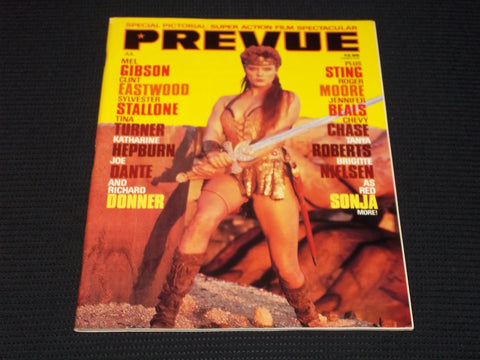 1985 JULY PREVUE MAGAZINE - BRIGITTE NIELSEN FRONT COVER - E 15404