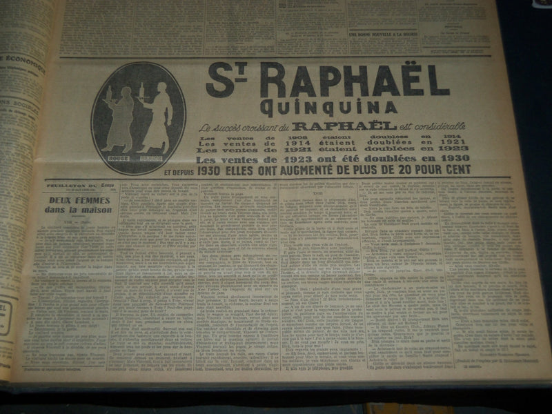 1935 JANUARY-MARCH LE TEMPS FRENCH NEWSPAPER BOUND VOLUME - VB 2