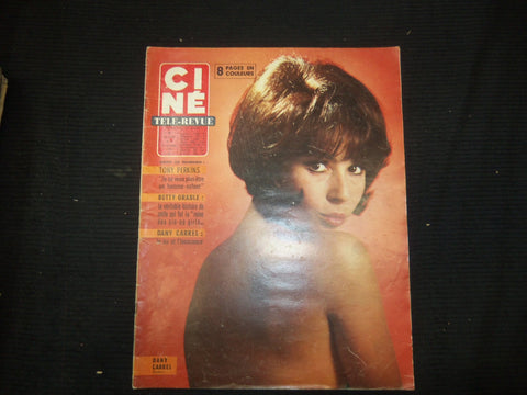 1965 DECEMBER 23 CINE TELE-REVUE FRENCH MAGAZINE - DANY CARREL COVER - E 24697