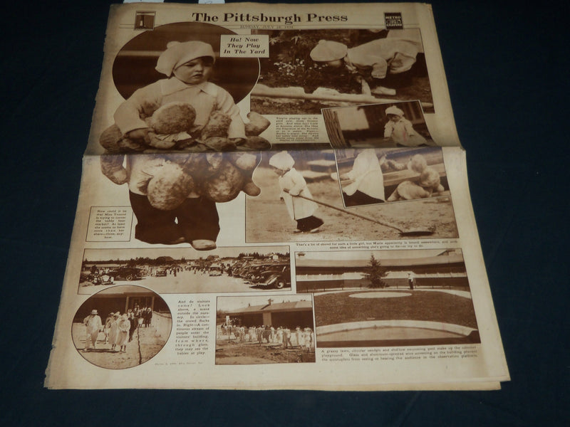 1936 JULY 26 PITTSBURGH PRESS SUNDAY METOR GRAVURE - MCGRAW -HUGGINS - NP 4544