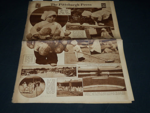 1936 JULY 26 PITTSBURGH PRESS SUNDAY METOR GRAVURE - MCGRAW -HUGGINS - NP 4544